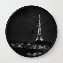 Night in Paris Wall Clock