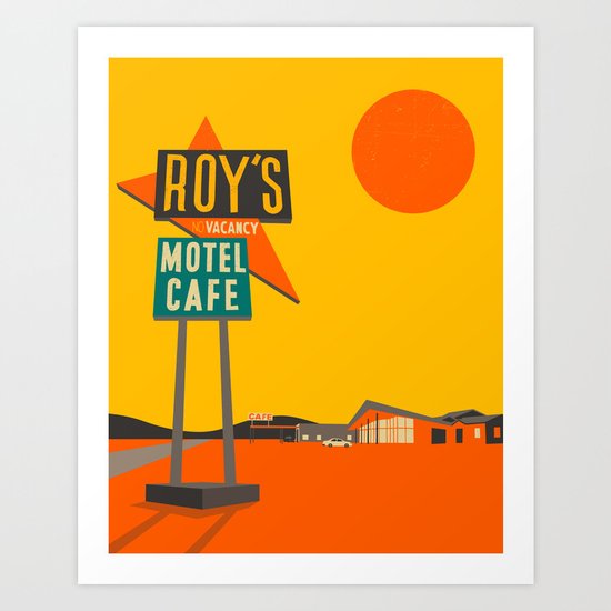 Roys Cafe, Route 66 Art Print