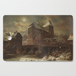 View of Marburg with the Old University - Eduard Stiegel  Cutting Board