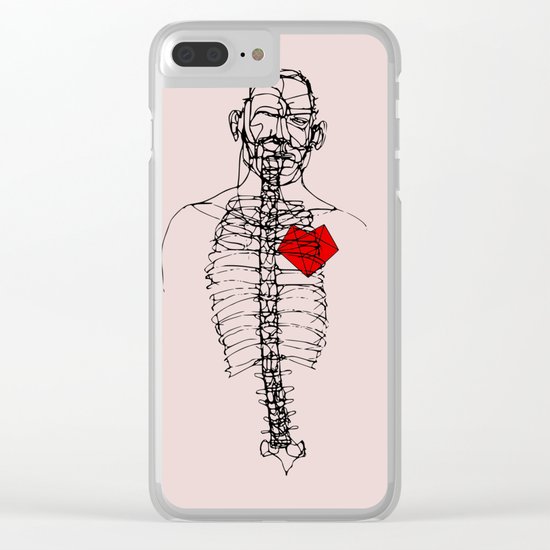 My heart will go on in pink Clear iPhone Case