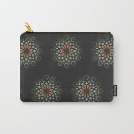 Skull Rose Window - Stained Glass Carry-All Pouch