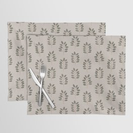 noble branches - pewter and olive Placemat
