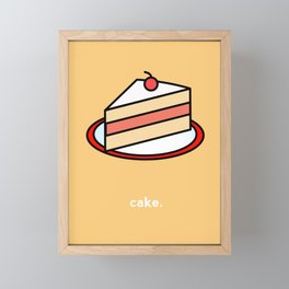 Cake Framed Mini Art Print