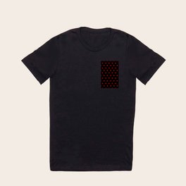 Rizzo - Red Polka Dots in Black T Shirt