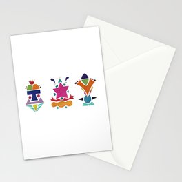 Dancing shapes Stationery Cards