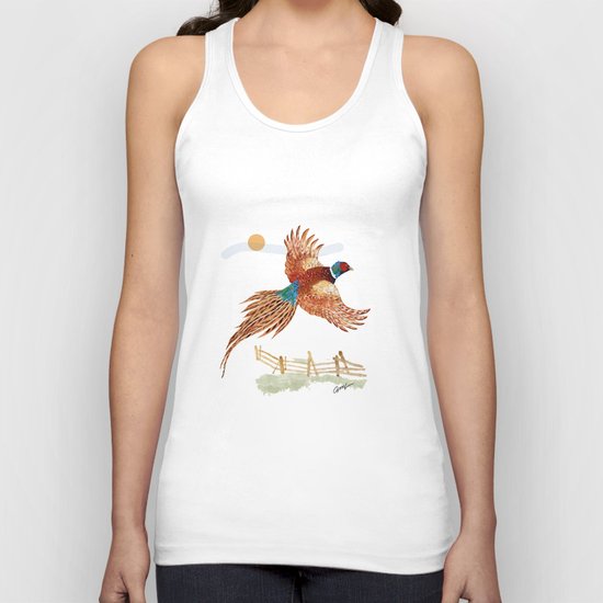 male pheasant Unisex Tank Top