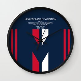 New England Revolution Geometric Minimal Design Wall Clock