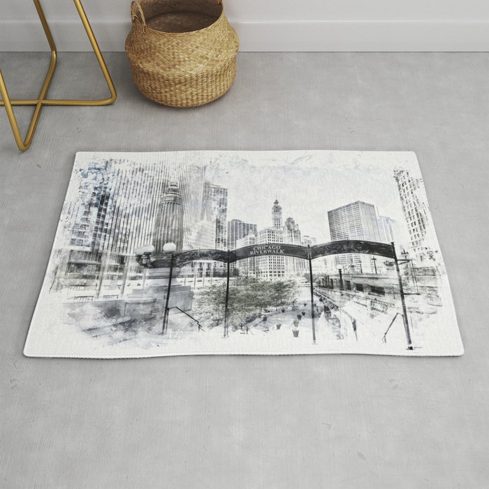City Art CHICAGO Downtown Rug