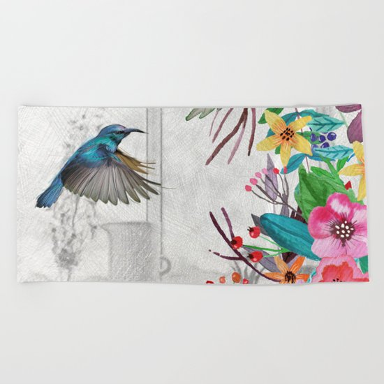 Flowers bouquet #11 Beach Towel