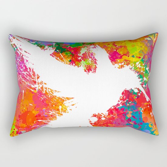 Hummingsplat - Colorless Rectangular Pillow