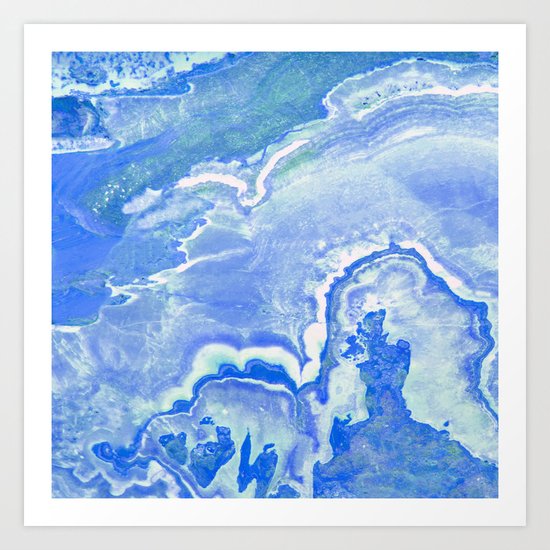 Blue onyx Art Print