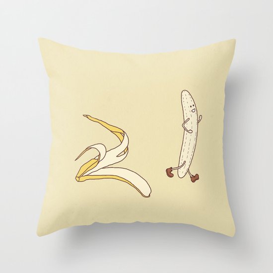 Streaker Throw Pillow