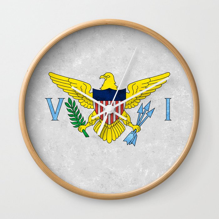 Flag of The US Virgin Islands Wall Clock