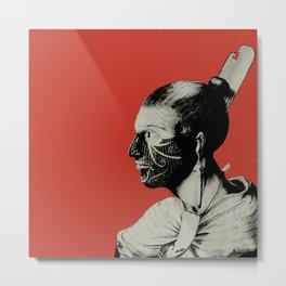 The Red Warrior Metal Print