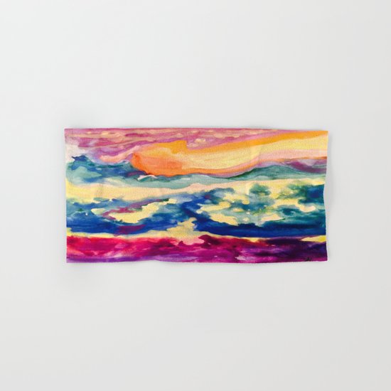 My Starry Watercolor Night Hand & Bath Towel