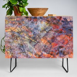 Colorful Red And Purple Abstract Art - Deep Breath Credenza