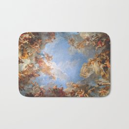 Fresco in the Palace of Versailles Bath Mat | France, Palace, Classical, Religion, Versailles, Fresco, Heaven, Angels, French, European 