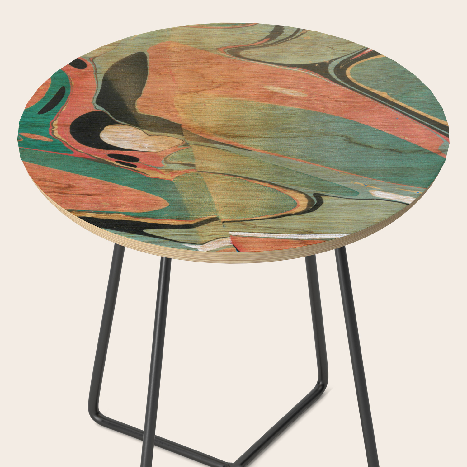 Abstract Painting Utah 2 Side Table By Sikefoo Society6