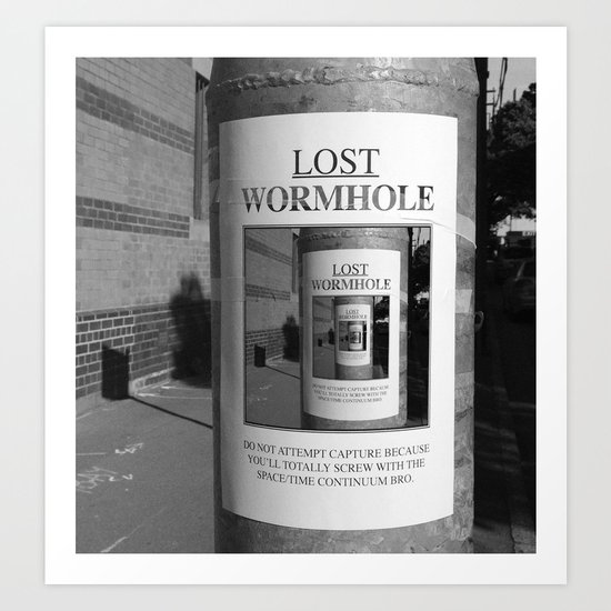 Lost Wormhole Art Print