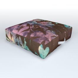 Weston Flowers, Purple/Blue Outdoor Floor Cushion