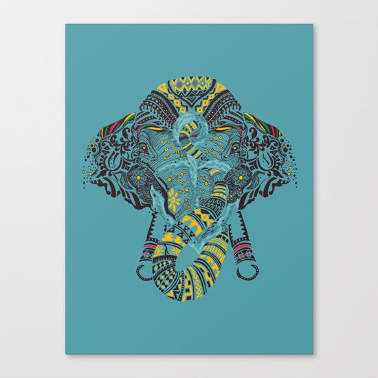 Anchor and Elephant Canvas Print