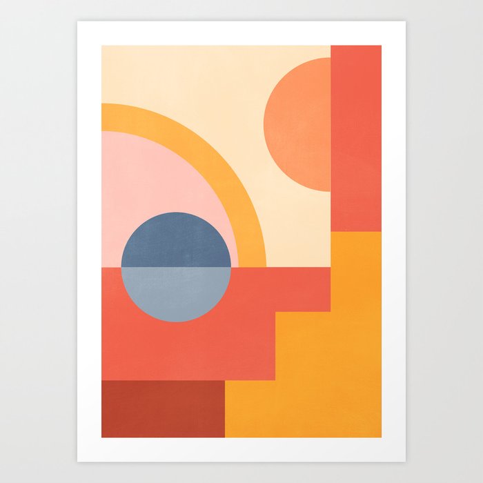 Abstract Geometric Shapes 31 Art Print