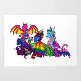 Unlesh your inner dragon Art Print