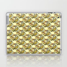 A Swarm Of Vintage Butterflies Nature Pattern On Cream Laptop Skin