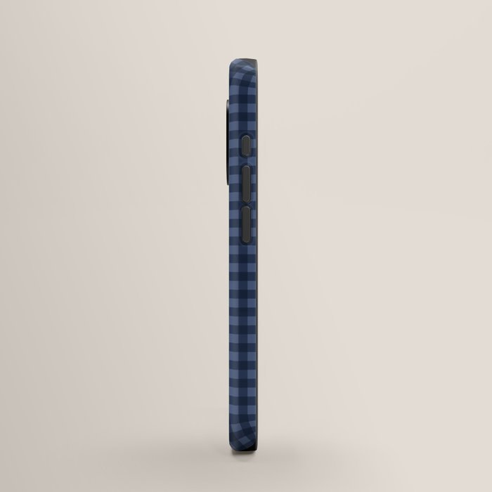 Gingham Plaid Pattern - Navy Blue