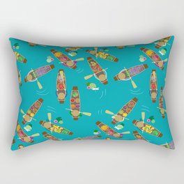 Vietnamese floating market Rectangular Pillow