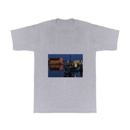 Moonlit Rockport Harbor T Shirt