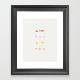 New York New York Framed Art Print