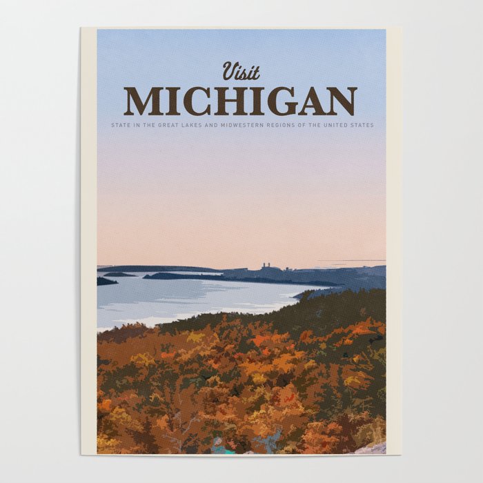 Visit Michigan Poster