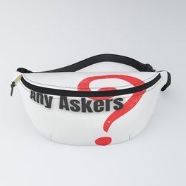 Any askers? | anyaskers? | Twitch emote | Youtube lover | Gifts for him | Gifts for her Fanny Pack