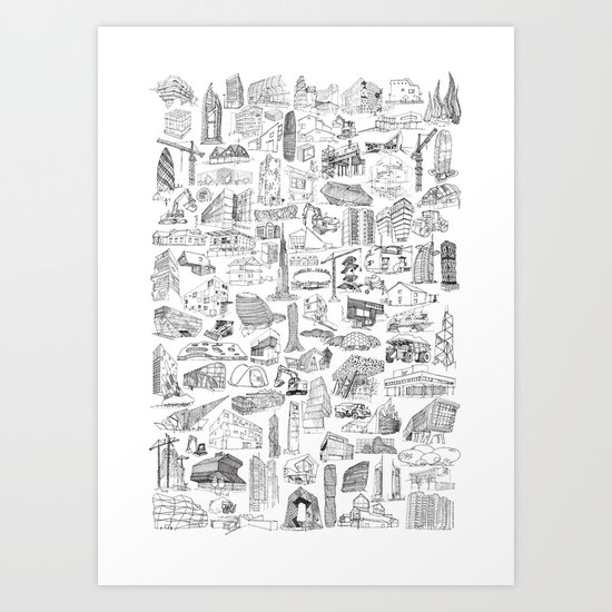 XXI Architecture Art Print