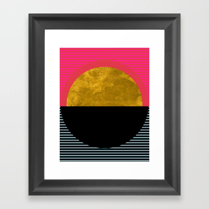 Abstract Sunset Framed Art Print