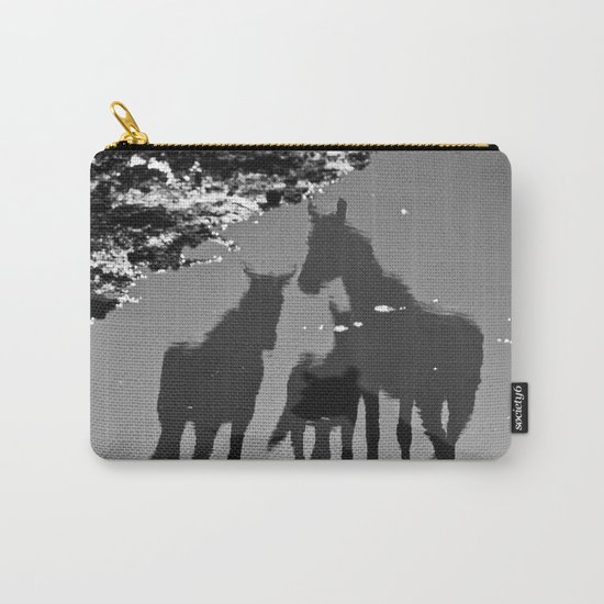 the reflection of horses Carry-All Pouch