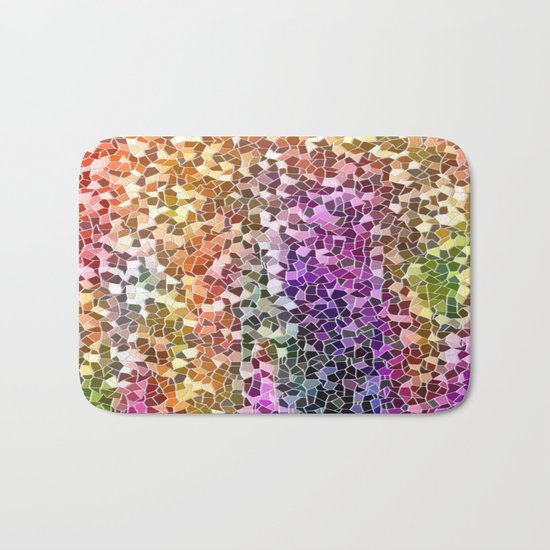 Rainbow Mosaic Bath Mat