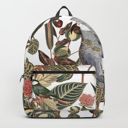 Parrot, Vintage Tropical Birds Backpack