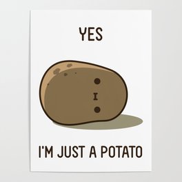 Cute Potato Poster