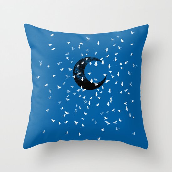 Black moon Throw Pillow