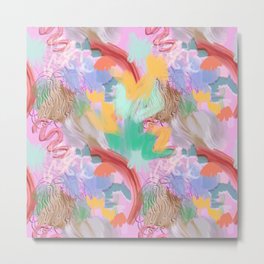 candy land abstract messy painting pattern  Metal Print | Pink, Oil, Abstractdesign, Street Art, Modern, Expression, Modernart, Painting, Abstractlove, Emotion 