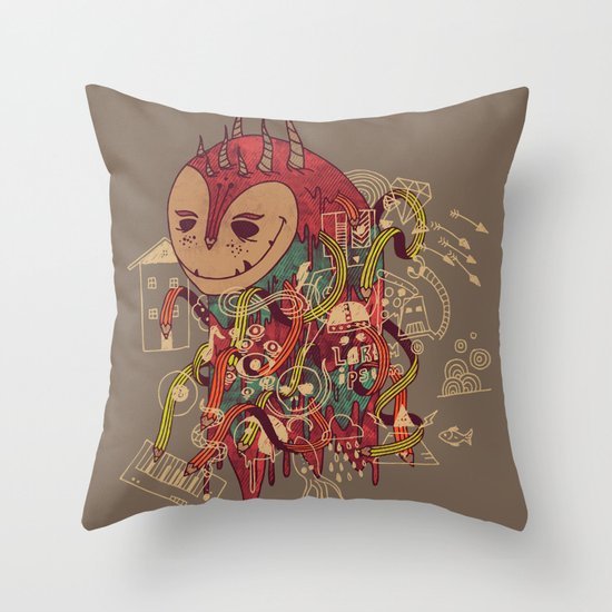 The Doodler Throw Pillow