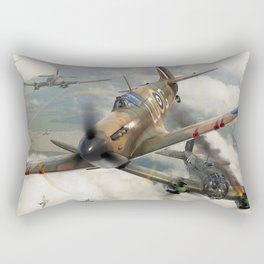 Spitfire vs He111 Rectangular Pillow