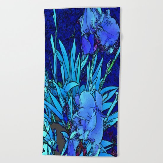 Iris Beach Towel