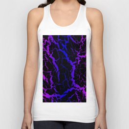 Cracked Space Lava - Pink/Blue Unisex Tank Top