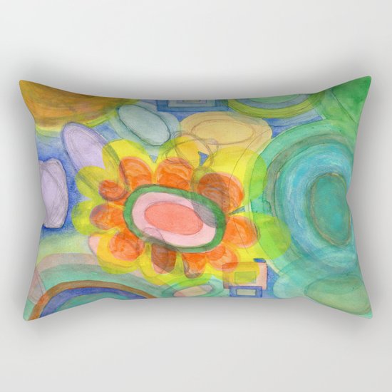 A closer Look at the Flower Universe Rectangular Pillow