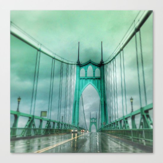 St John's Bridge Portland Oregon Canvas Print