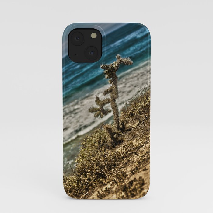 The Lonely Golden Cactus. iPhone Case