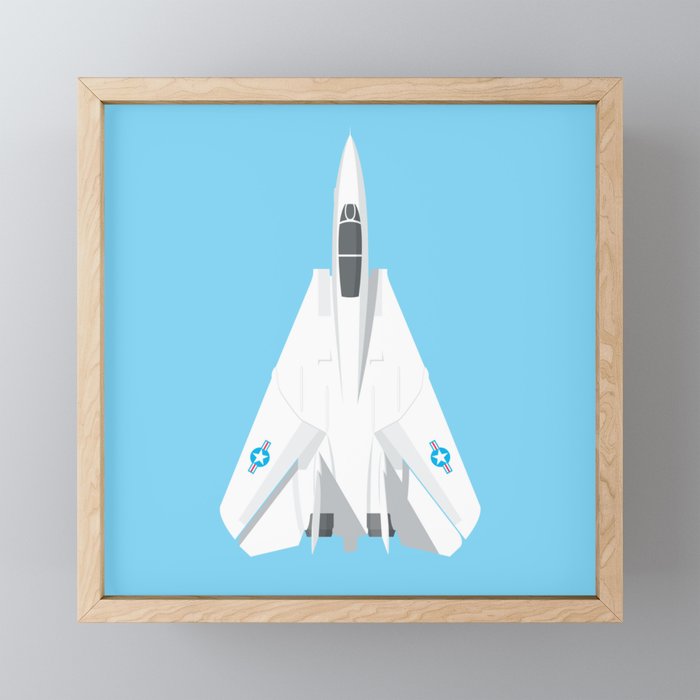F-14 Tomcat Jet Aircraft - Sky Framed Mini Art Print
